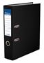 Lever arch file, 75 mm, A4, PP/cardboard, with metal shoe, VICTORIA OFFICE, black